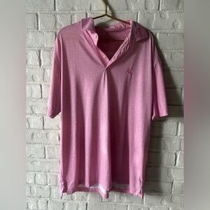 RHOBACK XL men’s polo breast cancer awareness